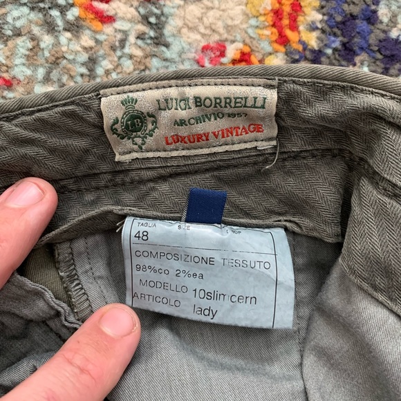 Luigi Borrelli chinos. Like new, only worn a couple times. - Picture 5 of 5